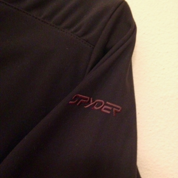 SPYDER Black Full Zip-Up Hoodie Jacket - Picture 3 of 8